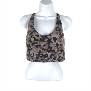 Athleta Sports Bra Camo Women's‎ 36D Multicolored Mesh Workout Running AT-1301